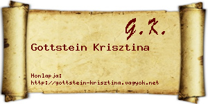 Gottstein Krisztina névjegykártya